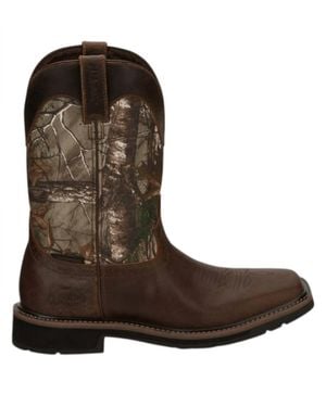 Justin Trekker Waterproof Western Work Boots - Brown