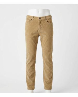 Faherty Stretch Terry Corduroy 5-Pocket Pant - Natural