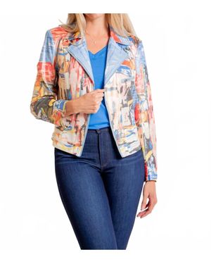 Insight Moto Leather Jacket - Blue