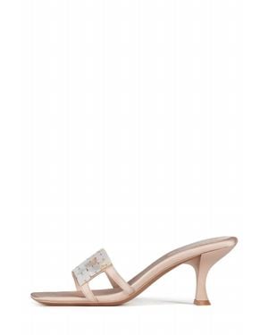 Jeffrey Campbell Abalone Shell Satin Slide Sandal - Pink