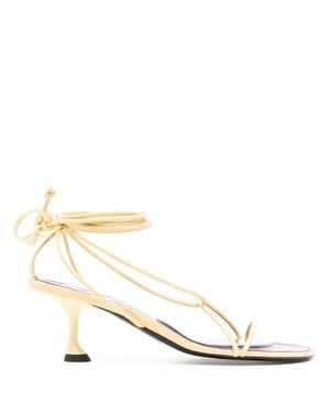 Proenza Schouler Tee Ankle Strap Sandals - Natural