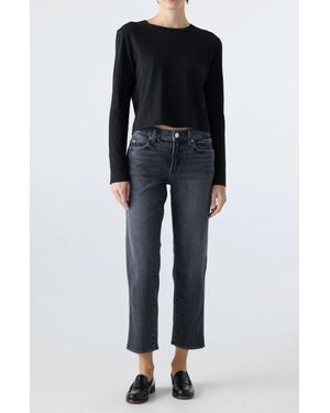 AMO Libby Smokin' Tapered Leg Jeans - Black
