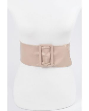 Fashnzfab Faux Leather Waist Belt - Pink