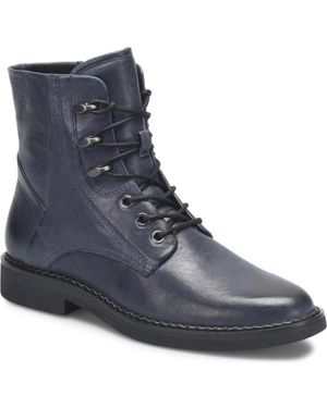 Comfortiva Elsberry Ct0055477 Boots Sky Leather Combat Ver1539 - Blue