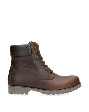 Panama Jack 03 C8 Boots Waterproof Leather Laces Hiking Ankle Chukka - Brown