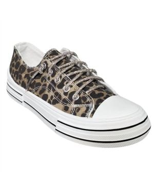 Very G Aman Prints Lace Up Canvas Sneaker - White
