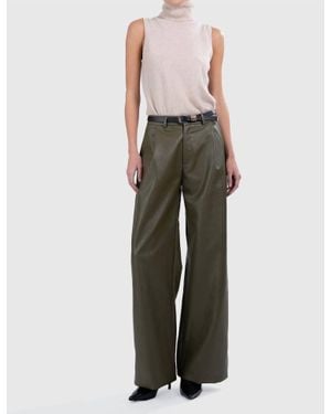 Parentesi Milo Faux Leather Pant - Green