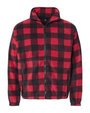 Burnside Polar Fleece Full-Zip Jacket - Red