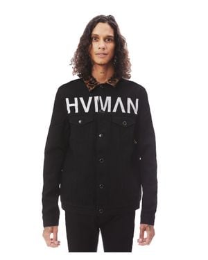 HVMAN Mk1 Denim Jacket Stripe - Black