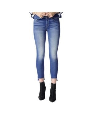 7 For All Mankind Skinny Ankle - Blue