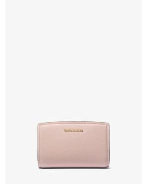 MICHAEL Michael Kors Mk Bryant Medium Pebbled Leather Wallet - Pink