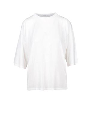 SKILLS & GENES Crewneck Knit Top - White