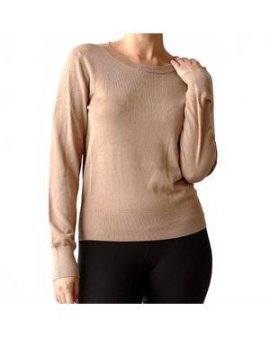 BijouRocks Bamboo Classic Sweater - Natural