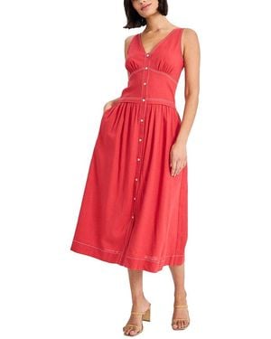 Donna Morgan Midi Dress - Red