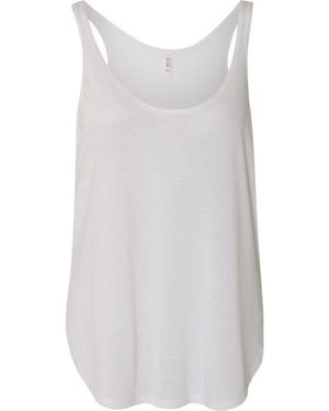 Bella Canvas Flowy Tank With Side Slit - White