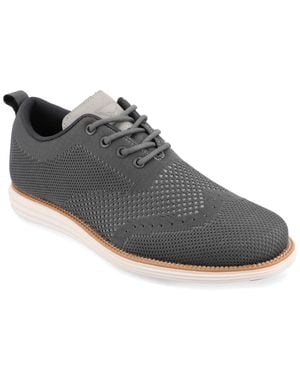 Vance Co. Ezra Medium And Wide Width Knit Dress Shoe - Gray