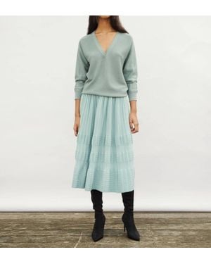 Molli Ondee V-neck Sweater - Green