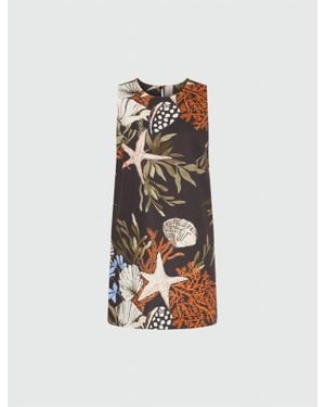 Marella Sleeveless Poplin Dress - White