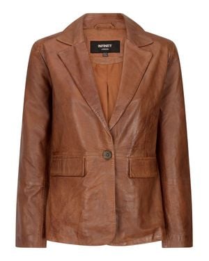 TruClothing Classic 1 Button Blazer - Brown