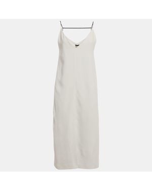 JOSEPH Stretch Crepe Midi Dress - White