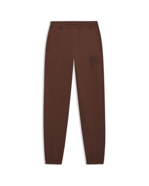 HUGO Logo-Artwork Tracksuit Bottoms - Brown