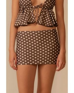 Montce Micro Skirt - Brown
