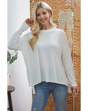 TRUEDAMES Criss Cross Open Back Longsleeve Top - Gray