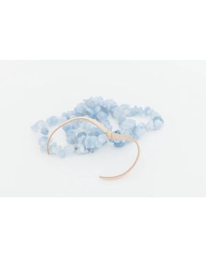 Leslie Curtis Breck Aquamarine Chip Bracelet - Black