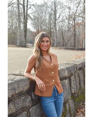 A & She Oakleigh Button Up Vest - Gray
