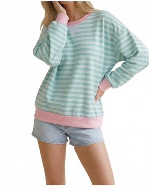 Haptics Sandra Crewneck Top - Blue
