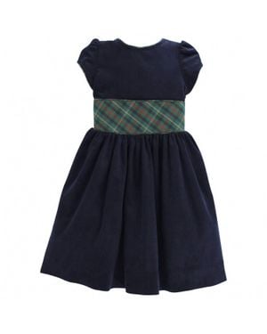 Bailey Boys Girl's Watson Plaid Dress - Blue