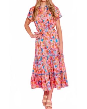 Alden Adair Chantilly Dress - Red