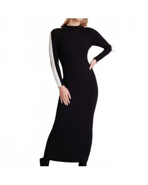 BLANC NOIR Blair Mock Neck Dress - Black