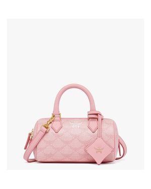 MCM Ella Boston Bag - Pink