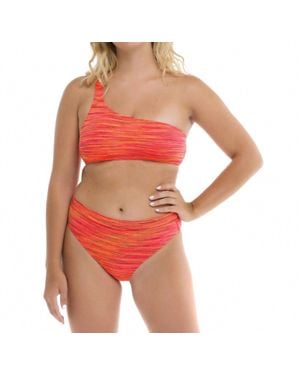 Body Glove Malia One-Shoulder Swim Top - Red