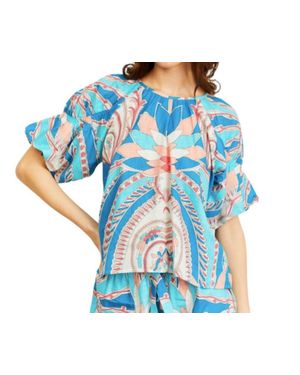 LOVE THE LABEL Maeve Top - Blue