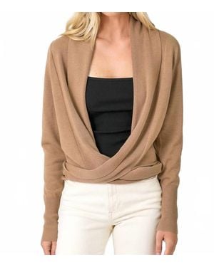 Mystree Multiway Open Sweater Cardigan - Multicolor