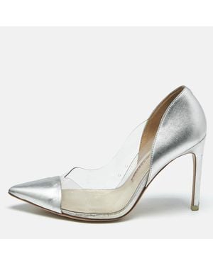 Sophia Webster Leather And Pvc Daria Pointed Toe Pumps - Metallic