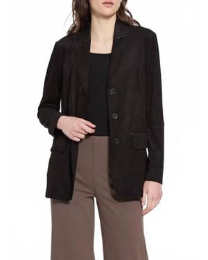 Lyssé Aubrey Vegan Suede Blazer - Black