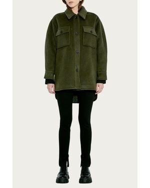 Harris Tapper Stretch-Ponte Slim-Leg Pants - Green