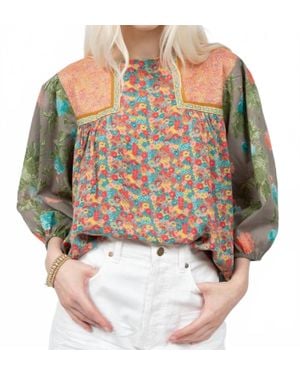Ivy Jane Patchwork Top - Multicolor