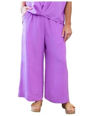 Ivy Jane Pull On Pant - Purple