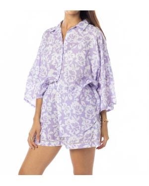 Bindu Casey Blouse - Purple