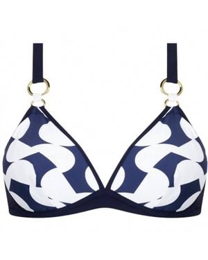 Lise Charmel Croisiere For Ever Triangle Underwire Bikini Top - Blue