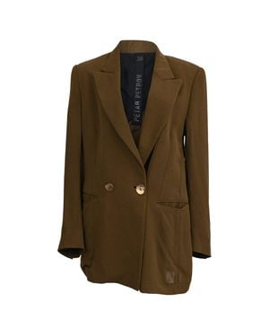 Petar Petrov Double-Breasted Blazer With Pockets - Green