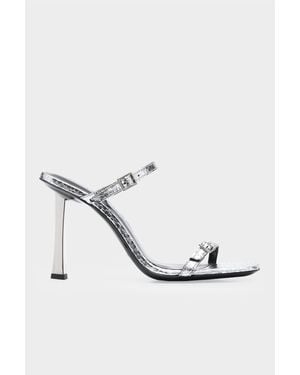 BY FAR Flick Leather Sandal - White