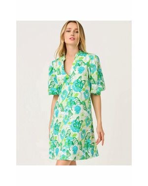Lilly Pulitzer Mialeigh Linen Mini Dress - Green