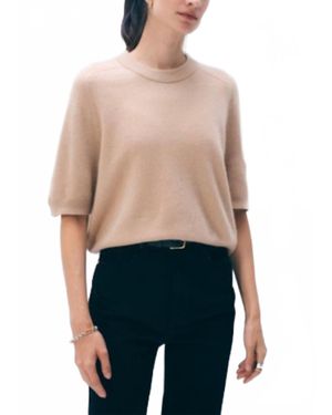 White + Warren Cashmere Relaxed T-Shirt - Blue
