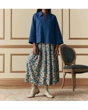 The Great Highland Maxi Skirt - Blue