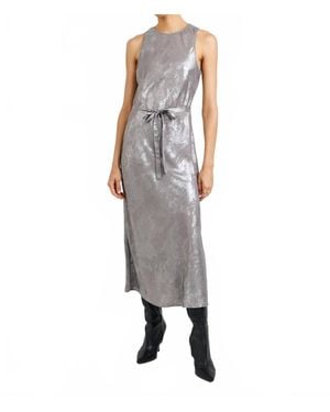 Bella Dahl Tank Midi Slip Dress - Gray